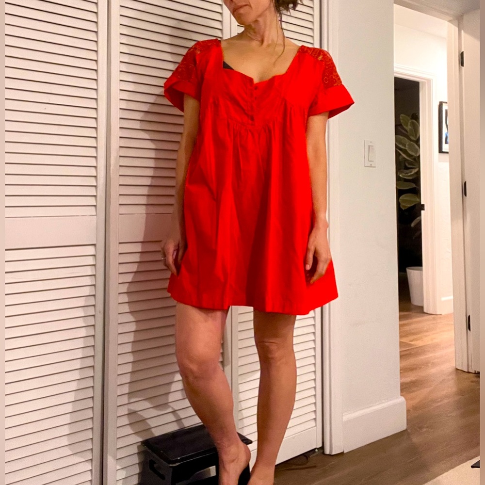 Poppy Red Free People Romper